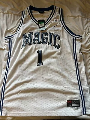 Vintage Nike Orlando Magic #1 Tracy McGrady Jersey Mens Size XL White • $100