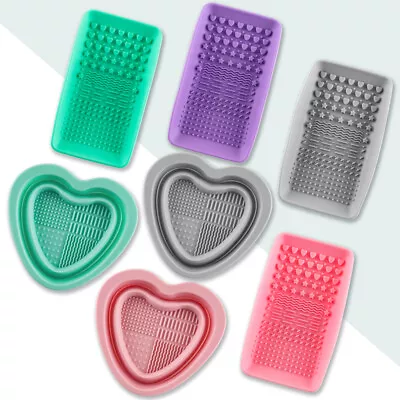 Foldable Brush Cleaning Bowl Silicone Love Heart Mat DIY Scrapbooking Craft Tool • $8.59