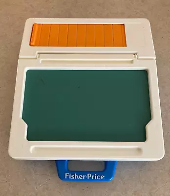 £24.23 • Buy Portable Fisher Price Play Desk Chalk Board With Magnetic Letters & Numbers 1990