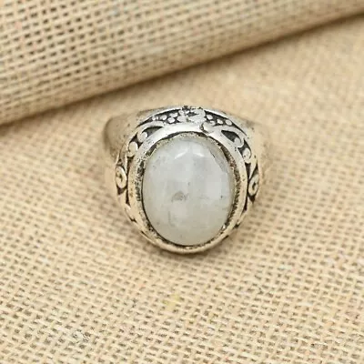 Designer Moonstone Handmade 925 Sterling Silver Men's Wedding Ring All Size D179 • $15.19