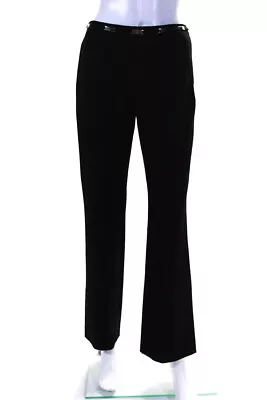 Vertigo Womens High Rise Twill Straight Leg Pleated Dress Pants Black Size 10 • $42.69