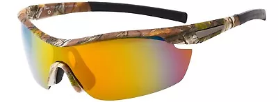Hornz Brown Forest Camouflage Polarized Sunglasses For Men Wrap Around Sport • $19.99