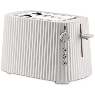 Alessi Plisse Toaster White 2-slice MDL08 W/AU By Michele De Lucchi • $126.04