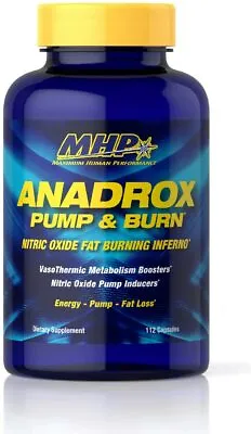 £36.49 • Buy MHP Anadrox Pump & Burn Nitric Oxide Fat Burning Inferno Strength | 112 Capsules