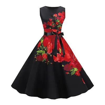 $34.94 • Buy Formal Dresses For Women Evening Size 14 Women's Vintage Cocktail Dress 1950s
