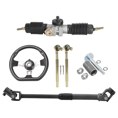 Go Kart Steering Kit, Go Kart Parts Metal Steerwiel Kit met Accessoires voor 100 125 140 150