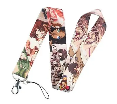 Attack On Titan Wings Of Freedom And Characters Themed ID Badge Holder Lanyard • $10.24