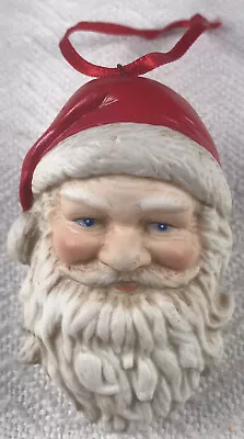 Vintage Midwest Importers Old Fashioned Santa Claus Head Christmas Ornament • $12.01