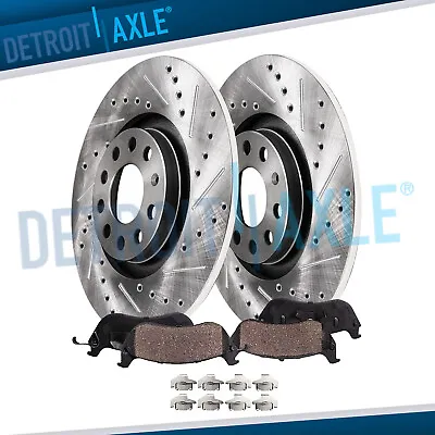 272mm REAR DRILLED SLOTTED Rotors Ceramic Pads For 2015-2017 Audi A3 A3 Ouattro • $75.93