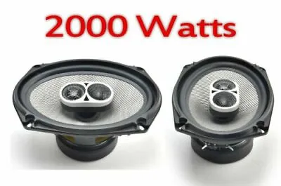 OE 2000 Watts 3 WAY 6 X 9 INCH CAR VAN REAR SHELF SPEAKERS PAIR TOP QUALITY • £49.99