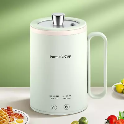 Portable Electric Kettle Travel Small Stew Pot： Mini Cooker Personal Health Cup • $28.99