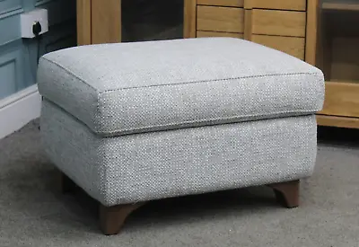 G Plan Lucca Storage Footstool In Remco Light Grey Fabric. Rrp £495. (1214) • £299