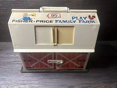 Vintage 1967 Fisher Price Family Play Farm #915 Fisher Price Barn W Box • $14