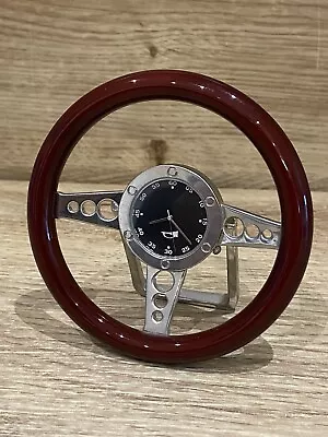 Novelty 4” Miniature Mini Cooper Steering Wheel Watch Clock With Stand • $24.87