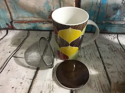 Teavana Infuser Mug Cup W/ Lid 3pc New • $21.99