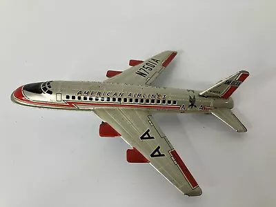 Vintage American Airlines Toy Airplane Metal Tin Friction N7501A ~ 7  ~ Japan • $29.99