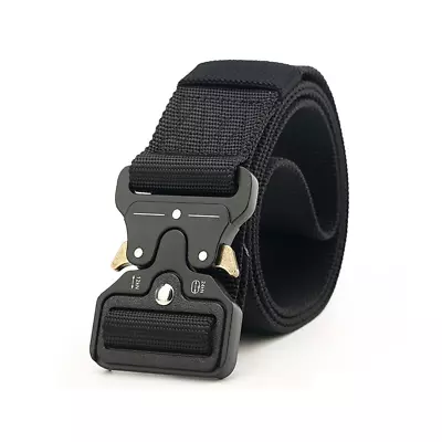 MEN Casual Military Tactical Army Adjustable Quick Release Belts Pants Waistband • $9.95