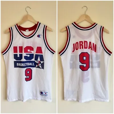 USA Olympics Dream Team 1992 Michael Jordan Champion Jersey Men's Size M / 40 • $95