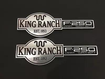 2pcs New For 2003-2007 F250 F-250 King Ranch Fender Tail Emblems Satn Badge • $24.80