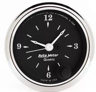 AutoMeter 1785 - Old Tyme Black 2-1/16  Electric Clock • $128.23