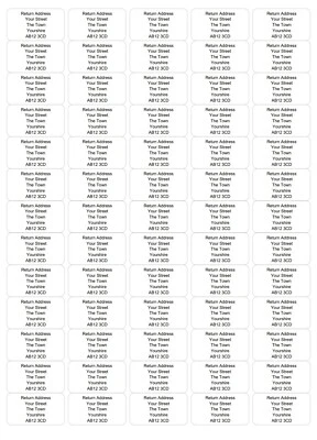 £3.99 • Buy 520 Custom Personalised Self Adhesive Return Address Labels Pre Printed Black