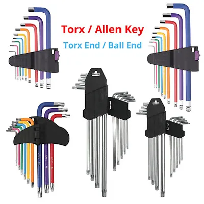 $18.95 • Buy 9PCS Metric Star Torx Key Set L-Key CR-V Allen Hex Wrench Repair Tool Kit AUS
