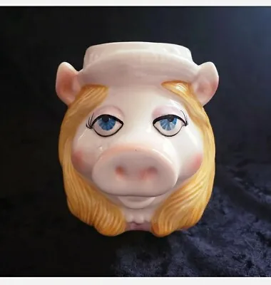 Vintage Miss Piggy Pig Coffee Mug Muppet Show Jim Henson Sigma 3D Figurine Cup  • $7.99