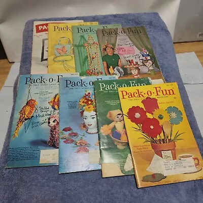 8 - Pack O Fun Magazine May Issues 1962 Scrap Craft Ideas • $17.90