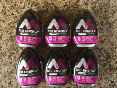 6 Bottles Mio ENERGY ACAI BERRY STORM Liquid Water Enhancer 1.62 FL OZ • $20.99