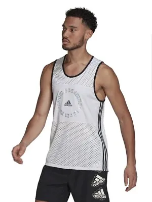 Adidas Men's Tank Top Gym Workout Vest Muscle Fit • £19.99