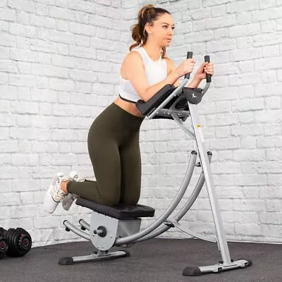 XtremepowerUS Abs Abdominal Exercise Machine Ab Work Out Crunch Roller Fitness • $189.95