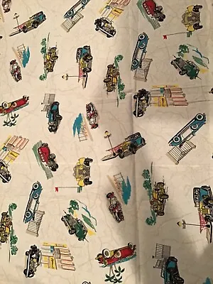 Vintage  Antique Retro Cars Different Backgrounds Cotton Fabric By The  Yard • $9.99