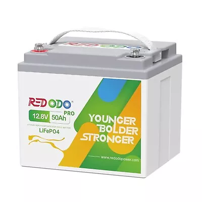 Redodo 12V 50Ah LiFePO4 Lithium Battery Deep Cycles For Trolling Motor RV • $169.99