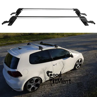 For VW Golf MK6 MK7 Car Roof Rack Cross Bars 43.3  Luggage Cargo Carrier + Lock • $135.25