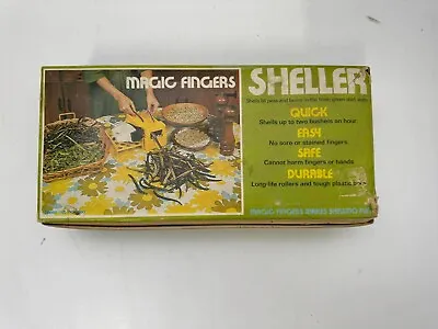 Vintage Magic Fingers Sheller Shell Green Peas Beans 711 With Instructions & Box • $15.97
