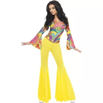 Smiffys 70s Groovy Babe Costume Yellow (Size S) • $28.80