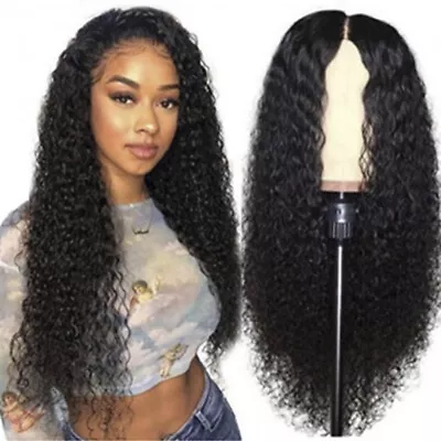 Womens Long Curly Wigs Ladies Natural Body Wavy Hair Cosplay Wig Party .t • $14.49