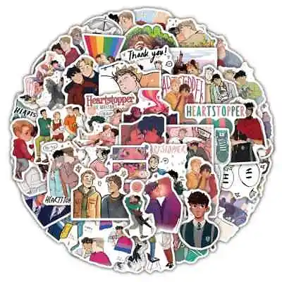 50 LGBTQ Heartstopper TV Show Anime Style LGBT Waterproof Vinyl Decal Stickers • £5.99