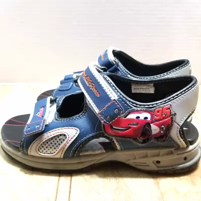 Disney Cars Lightning McQueen Boys Sandals Blue Size 3 Buster Brown Straps • $19.22