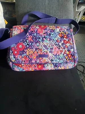 Vera Bradley Floral Laptop Messenger Bag • $35