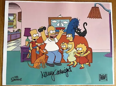 Nancy Cartwright Autographed THE SIMPSONS Family Animation Sericel Art Cel • $344.95