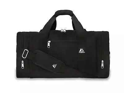Everest Unisex Sporty Gear Duffel Bag Black • $23.80