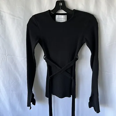Viktoria And Woods Long Sleeve Waist Tie Top Size 0 And 00 • $89