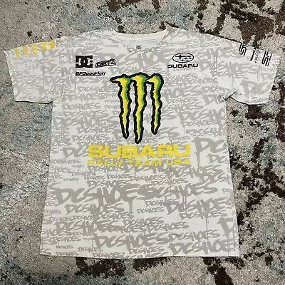 DC Shoes Ken Block AOP Shirt Size Medium Monster Energy Subaru Rally Team #43  • $50