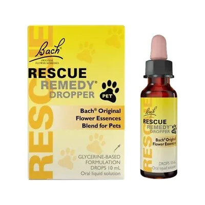 New Bach Flower Remedies Rescue Remedy Pet Dropper 10ml • $18.59