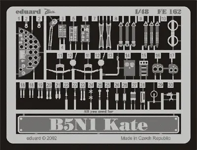 Eduard FE162 1/48  B5N1 Kate For Hasegawa • $10.50