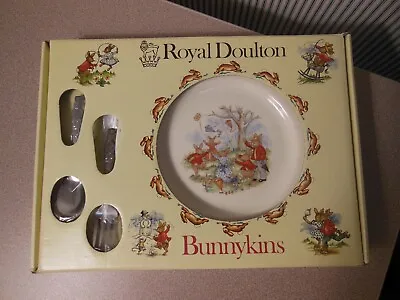 Royal Doulton Bunnykins 8” Plate Spoon Fork. New • £17.34