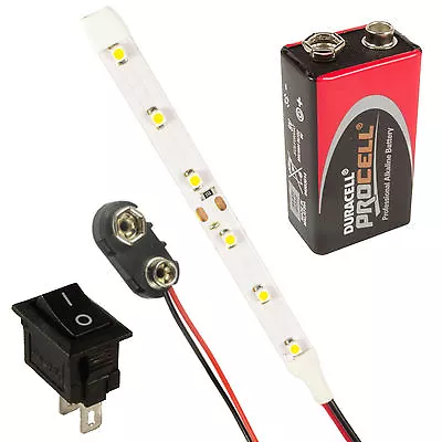 £4.65 • Buy RC Helicopter Plane LED Strip Lights Switch + Battery Kit All Colours / Lengths