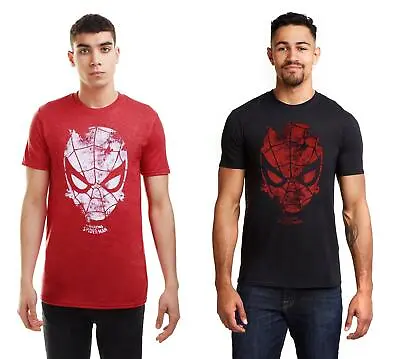 £12.99 • Buy Marvel Mens T-shirt Spider-Man Web Head S-2XL Official