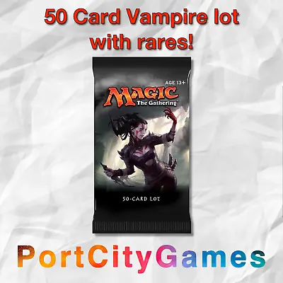 50 Card Vampire Lot Magic MTG W/ Rares + FREE Bonus Rares & Booster Packs! • $19.99